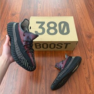 Adidas Yeezy Boost 380 Black and Red